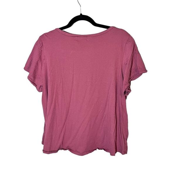 Live & Let Live Short Sleeved Embroidered Top Size 2x Runs Small - Picture 2 of 7